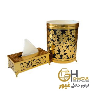 سطل جادستمال طلایی پرگل