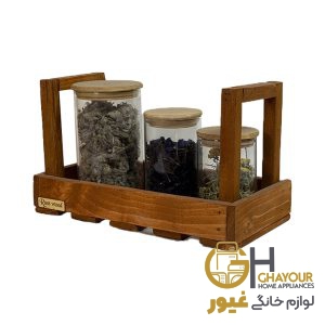 استند چوبی دسته دار