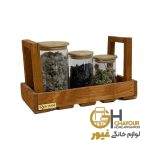 استند چوبی دسته دار