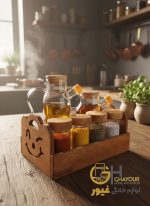 باکس چوبی مدل دسته لبخند