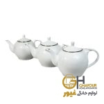 قوري چینی تقديس خط طلا سايز 4