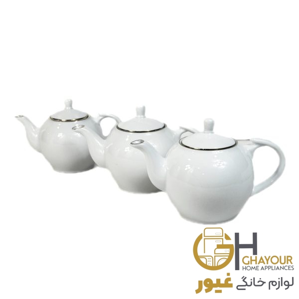 قوري چینی تقديس خط طلا سايز 4