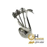 جا قاشقی طرح قو نقره ای