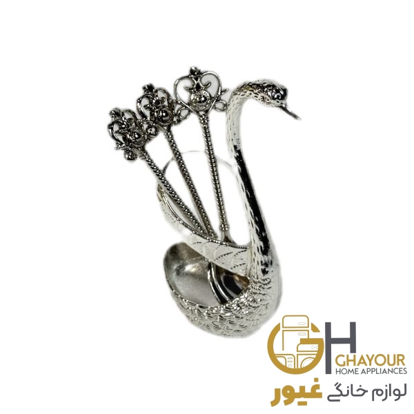 جا قاشقی طرح قو نقره ای