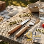 کارد و چنگال دسته بامبو