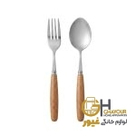 قاشق و چنگال دسته بامبو