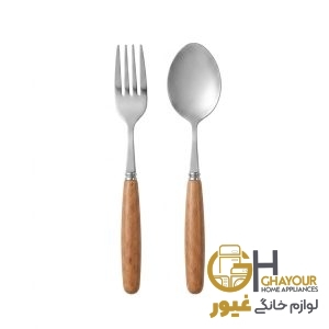 قاشق و چنگال دسته بامبو
